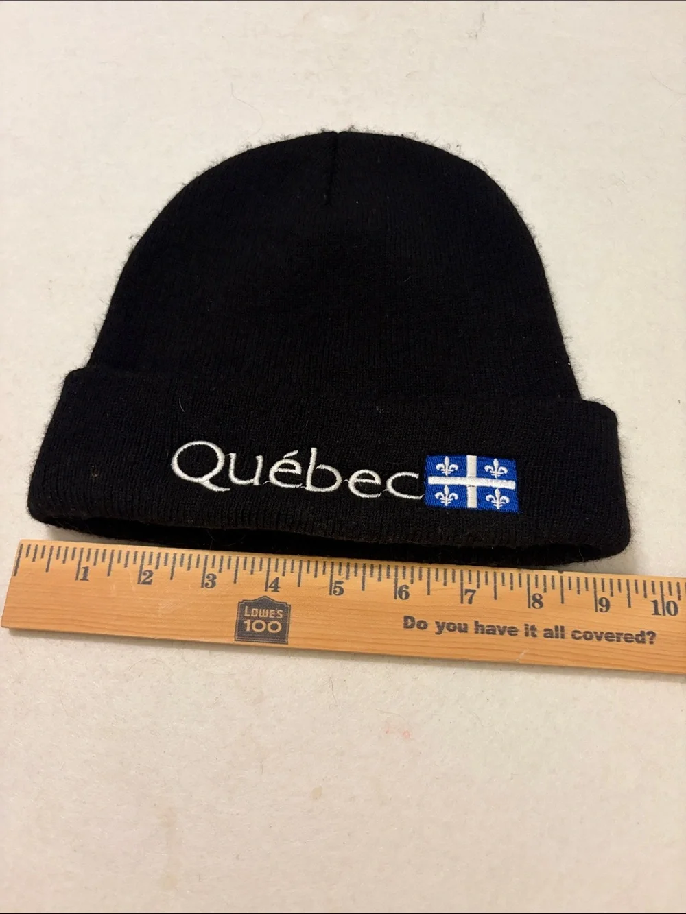 Quebec black Beanie